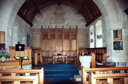 looking towards the chancel in Fortingall Church